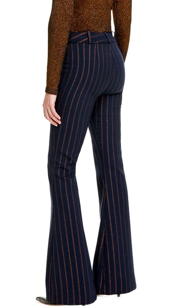 SMYTHE NAVY COPPER PINSTRIPE PANT