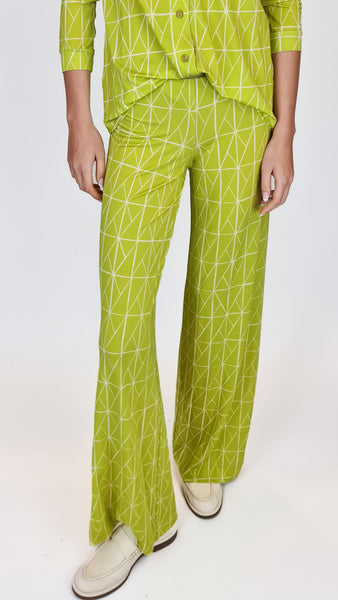 SIYU LIME BIRDS PANTS