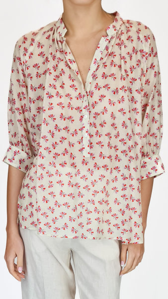 ROSSO35 CAMICIA FLOREALE ROSA