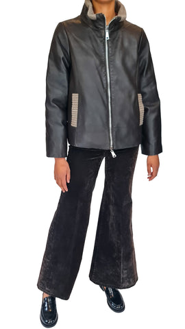 THE JACKIE LEATHERS ZANIAH REVERSIBLE JACKET