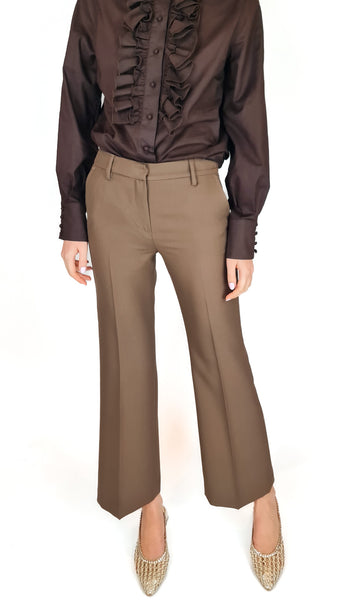 TRUE ROYAL DONNA CHOCOLAT TROUSERS