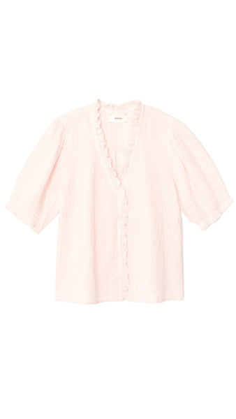 XIRENA PINK DAWN JENNA SHIRT