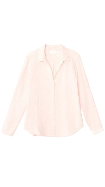 Light pink blazer on a light gray background