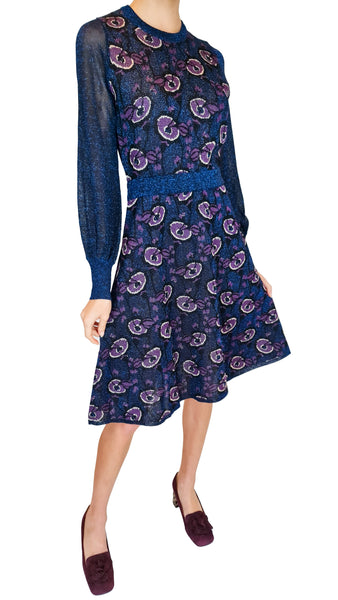 HAPPY SHEEP OCEAN FLOWERS DRESS