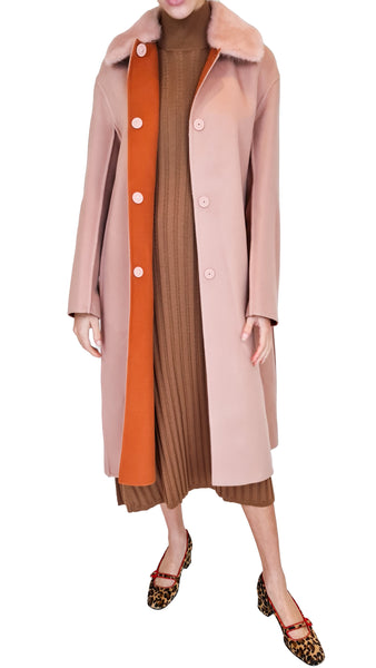 MANZONI 24 BLUSH LORO PIANA COAT